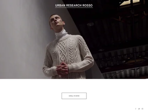 「URBAN RESEARCH ROSSO | ROSSO OFFICIAL SITE」のキャプチャ画像