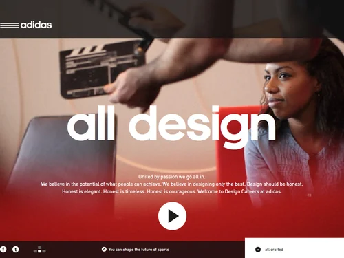 「Welcome to adidasdesignstudios.com」のキャプチャ画像
