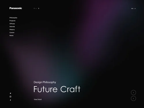 「Panasonic Design - Panasonic」のキャプチャ画像