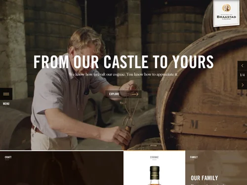 「Braastad Cognac | From Our Castle to Yours」のキャプチャ画像