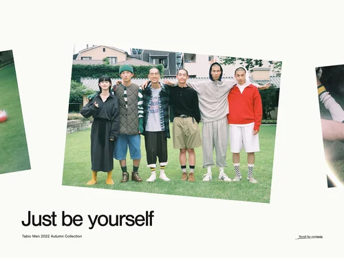 「2022 AUTUMN COLLECTION | Tabio MEN」のキャプチャ画像