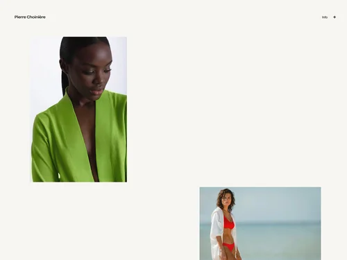 「Pierre Choiniere Photo &ndash; Fashion Photographer / Photographe Mode」のキャプチャ画像