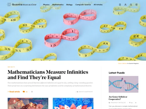 「Quanta Magazine – Illuminating Science | Quanta Magazine」のキャプチャ画像