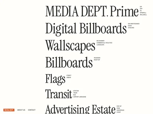 「MEDIA DEPT.」のキャプチャ画像