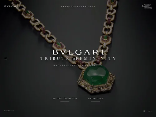 「BVLGARI Tribute to Femininity」のキャプチャ画像