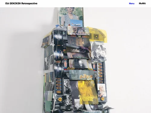 「MoMA | Isa Genzken: Retrospective」のキャプチャ画像