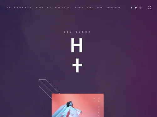 「JB Dunckel (from AIR) - Official Website - NEW ALBUM H+ IS AVAILABLE」のキャプチャ画像