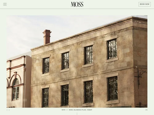 「Home - Moss Hotel」のキャプチャ画像