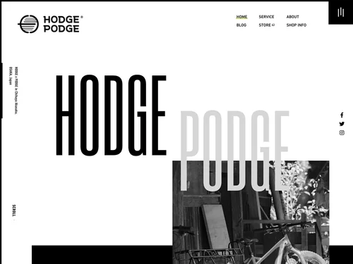 「"HODGE x PODGE（ホッジポッジ） - サイクルショップ - 大阪・千早赤阪村」のキャプチャ画像