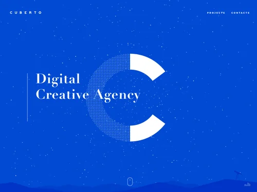 「Cuberto — Interactive Design Studio」のキャプチャ画像