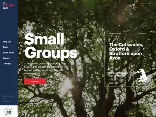 「Guided England and UK Tours From London | Small Group Tours | The English Bus」のキャプチャ画像