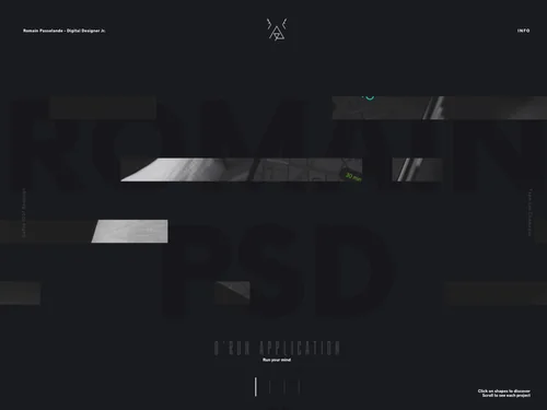 「Romain Passelande • Digital Designer」のキャプチャ画像