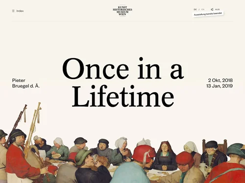 「Bruegel - Once In A Lifetime」のキャプチャ画像