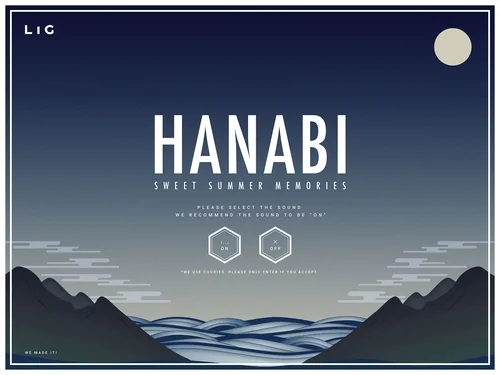 「HANABI - SWEET SUMMER MEMORIES | LIG inc.」のキャプチャ画像