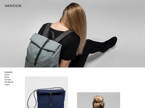 「VANOOK | Shop for bags, totes, backpacks, weekender, travel bags and laptop cases  Products」のキャプチャ画像