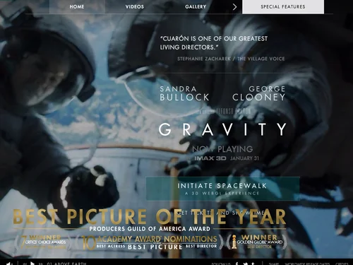 「GRAVITY - Now playing」のキャプチャ画像