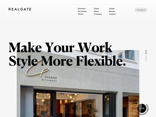 「REALGATE INC.」のキャプチャ画像