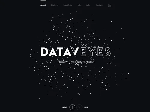 「Dataveyes | Human Data Interactions」のキャプチャ画像