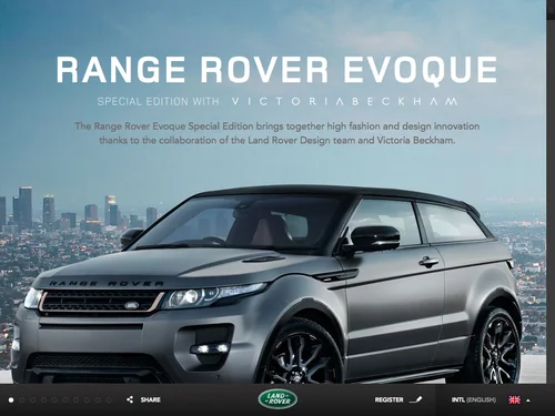 「Range Rover Evoque Special Edition With Victoria Beckham」のキャプチャ画像