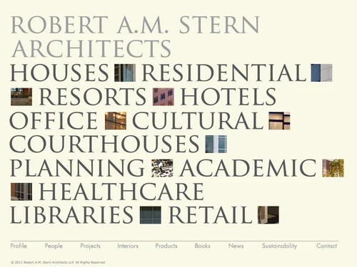 「Robert A.M. Stern Architects - Homepage」のキャプチャ画像