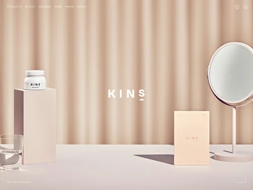 「KINS | 菌と生きる。体が生きる。」のキャプチャ画像