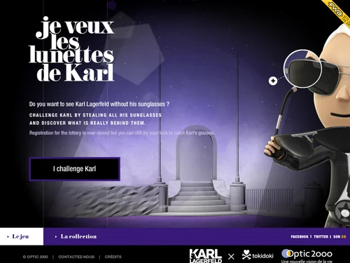 「Je veux les lunettes de Karl」のキャプチャ画像