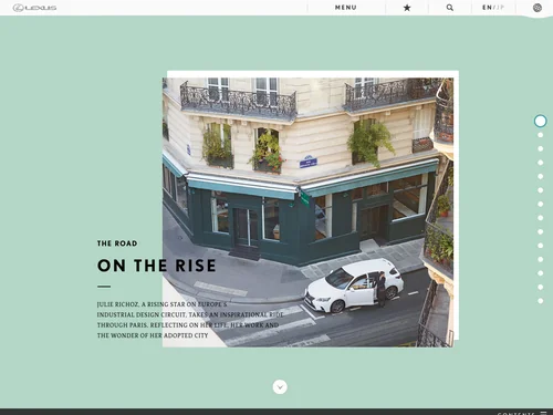 「The Road - Issue 3 | Lexus International」のキャプチャ画像