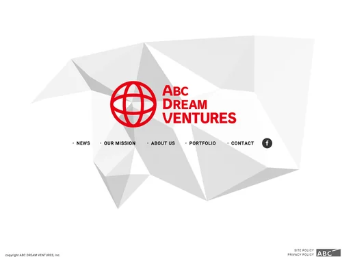 「ABCドリームベンチャーズ株式会社 -ABC DREAM VENTURES, Inc.-」のキャプチャ画像