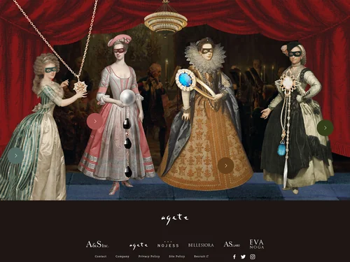「MASQUERADE | アガット｜agete」のキャプチャ画像
