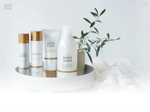 「BODY CARE | アジュバンコスメジャパン」のキャプチャ画像