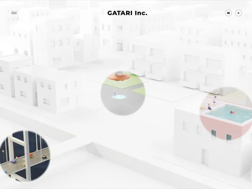 「GATARI Inc.｜今までにないエンターテイメントから未来のインフラを作る」のキャプチャ画像