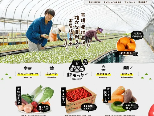 「よかよか市場 熊モットー｜九州産・熊本産の旬で美味しいお野菜(青果)と果物をご提供します！」のキャプチャ画像