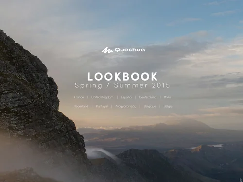 「Quechua - Lookbook Spring / Summer 2015」のキャプチャ画像