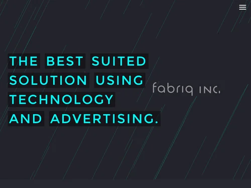 「fabriq Inc. | 株式会社fabriq」のキャプチャ画像