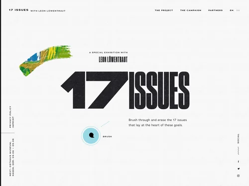 「#Art4GlobalGoals – 17 Issues Interpreted by Leon Löwentraut in His Art」のキャプチャ画像