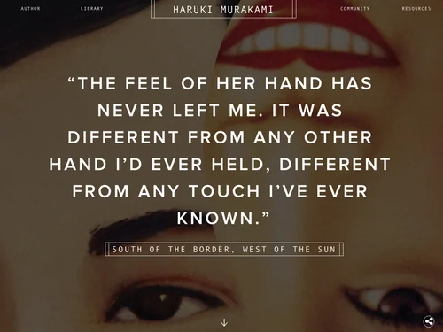 「Haruki Murakami」のキャプチャ画像