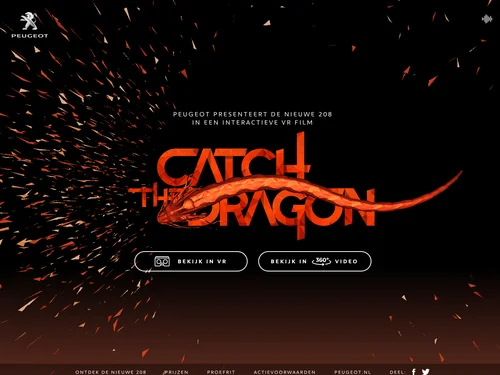 「Home | Peugeot Catch the Dragon」のキャプチャ画像