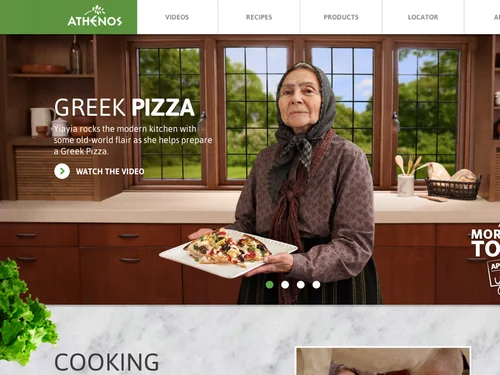 「Athenos. Made the Greek Way.」のキャプチャ画像