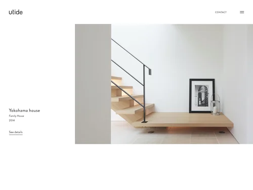 「utide - A luxury interior design studio」のキャプチャ画像