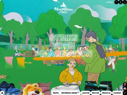 「MontBlanc Pictures（モンブランピクチャーズ）」のキャプチャ画像