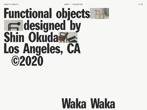 「Waka Waka, Collection N.02」のキャプチャ画像