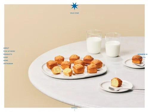 「ミルクスイーツ｜ MILK STAR」のキャプチャ画像