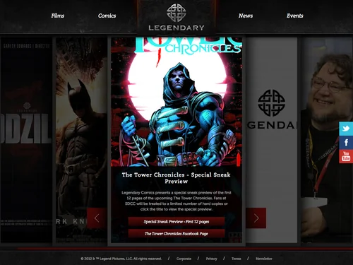 「Legendary Entertainment」のキャプチャ画像