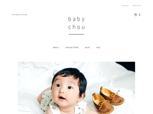 「babychou（ベビーシュー） | ファーストシューズの制作販売」のキャプチャ画像