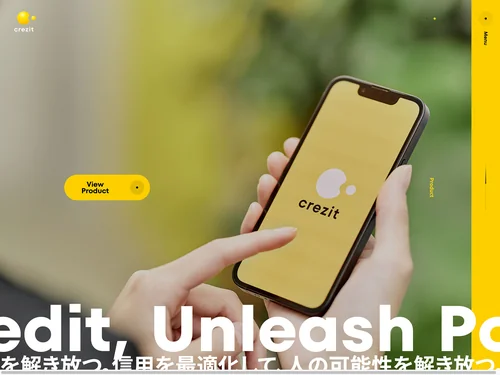 「Crezit Holdings株式会社 - 信用を最適化して、人の可能性を解き放つ。」のキャプチャ画像