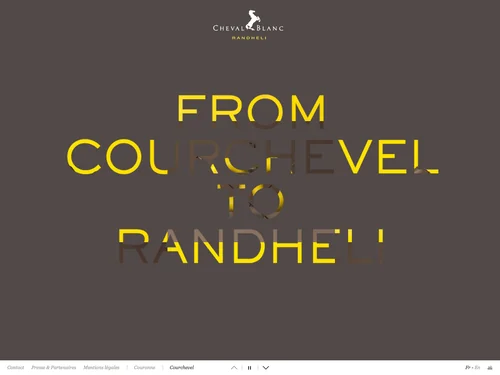 「Cheval Blanc Randheli │Site officiel – Hotel de luxe aux Maldives par LVMH Hotel Management」のキャプチャ画像