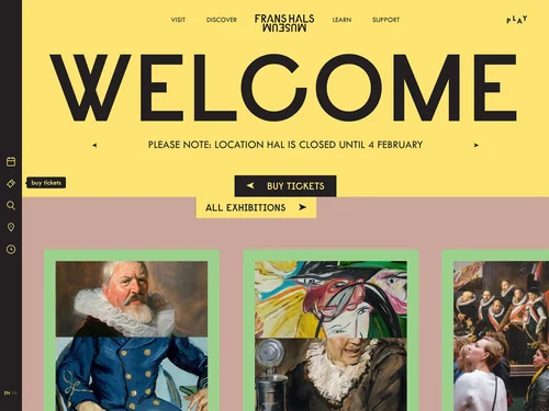 「Home - Frans Hals Museum」のキャプチャ画像