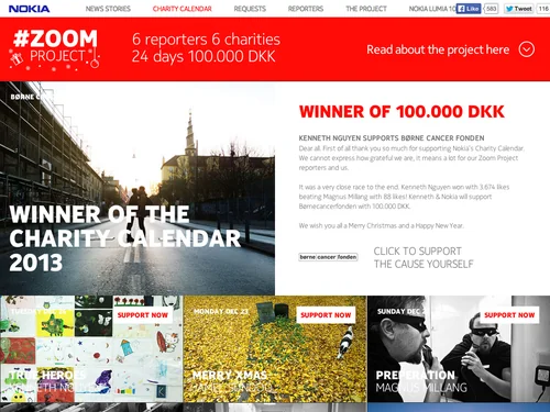 「Nokia - The Zoom Project」のキャプチャ画像