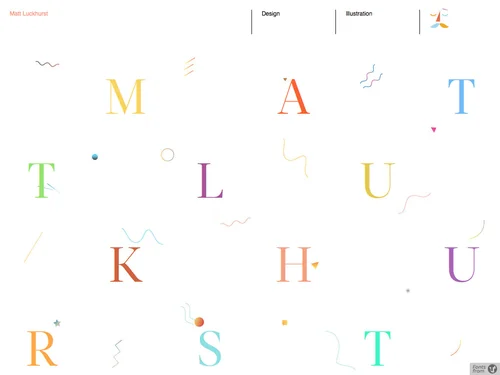 「Matt Luckhurst - Design &amp; Illustration」のキャプチャ画像
