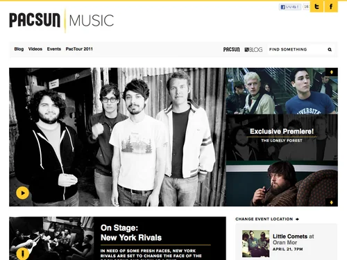 「PacSun Music」のキャプチャ画像